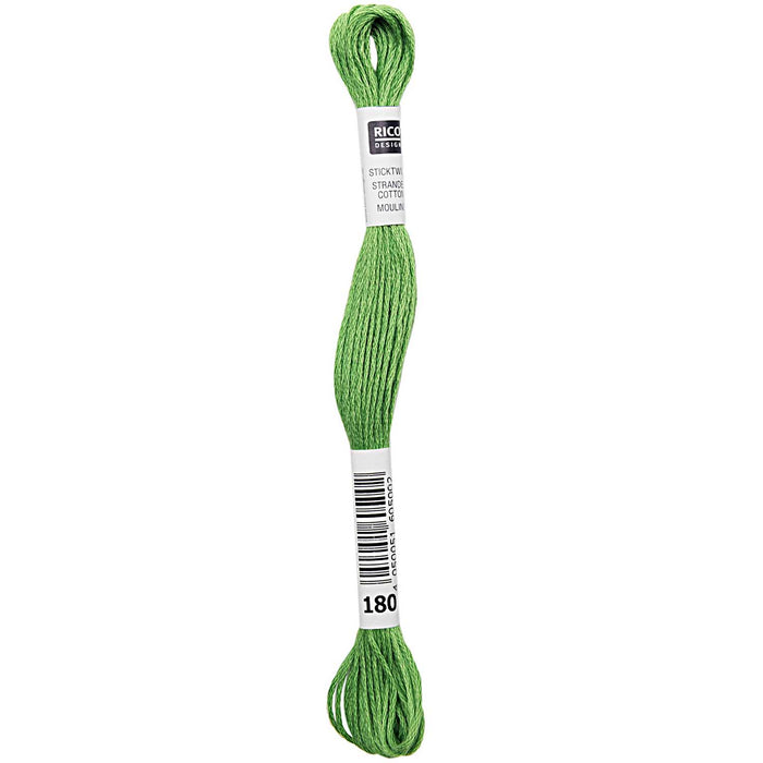 Rico - Strand Cotton Embroidery Thread  -  2g 8m - Green