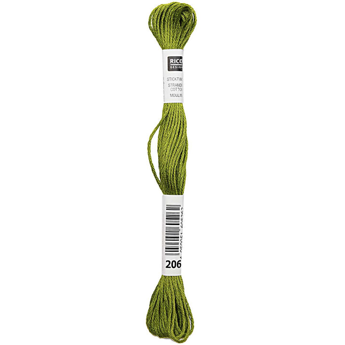 Rico - Strand Cotton Embroidery Thread  -  2g 8m - Green