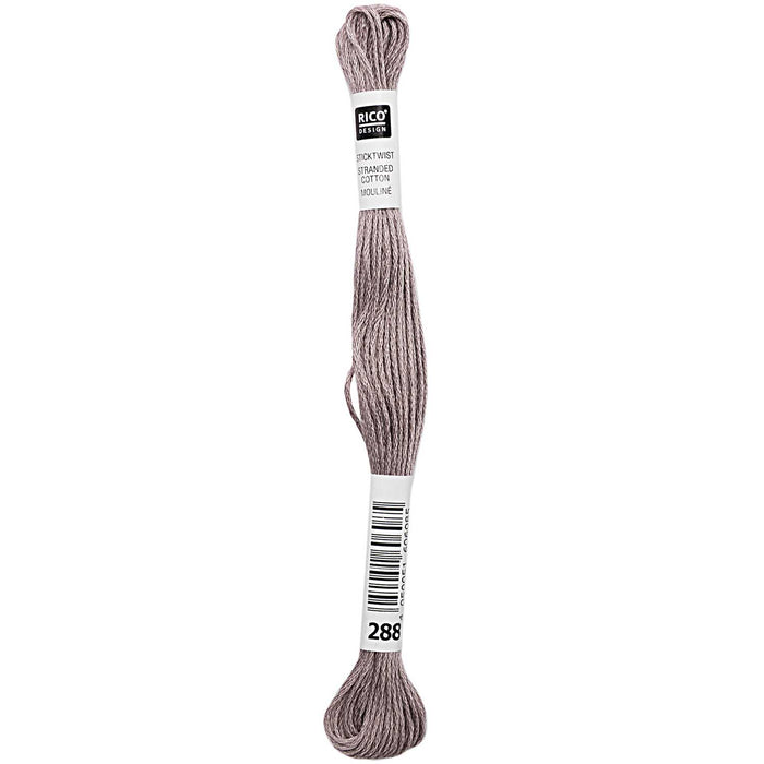 Rico - Strand Cotton Embroidery Thread  -  2g 8m - Grey