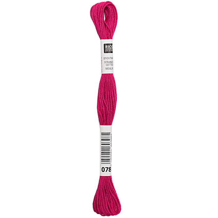 Rico - Strand Cotton Embroidery Thread  -  2g 8m - Pink