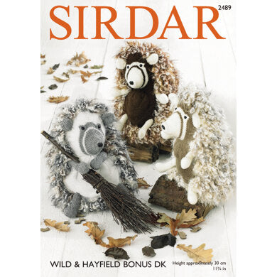 Sirdar - Knitting Pattern #2489 - Hedgehog in Wild Chunky