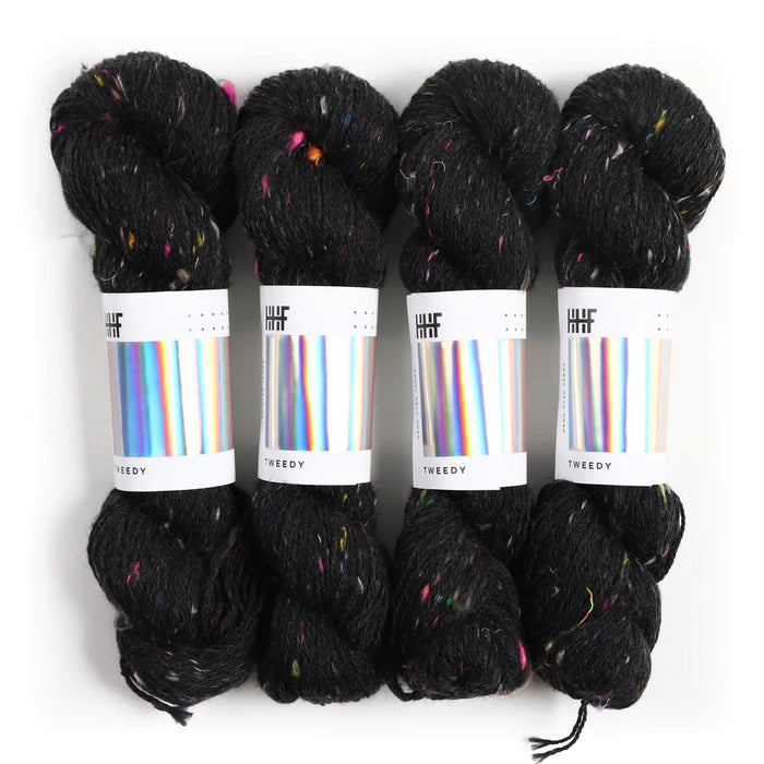 Hedgehog Fibres - Tweedy Noir - DK 100g